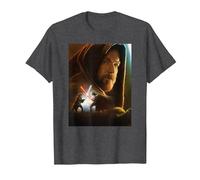 Star Wars Obi-Wan Kenobi Darth Vader Showdown T-Shirt, Homme, Chiné Foncé, S