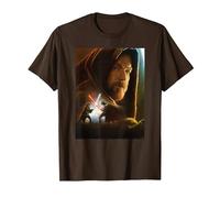 Star Wars Obi-Wan Kenobi Darth Vader Showdown T-Shirt, Homme, Marron, S