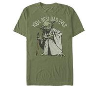 STAR WARS Officially Licensed Tees for Dad Chemise, Vert/Papa Vert, M Homme