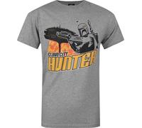Star Wars officiel homme Boba Fett Cloud City T-shirt NS4623 (S) (Gris)