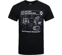 Star Wars officiel homme Haynes Dark Vador T-shirt NS4665 (S) (Noir)