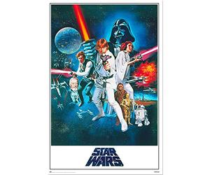 Star Wars - Orange Sword Of Darth Vador - Poster de cinéma Cinéma Science Fiction Sci Fi - Dimensions : 61 x 91,5 cm