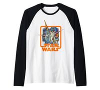 Star Wars Original Trilogy A New Hope Vintage Retro Poster Manche Raglan