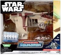 Star Wars Pack de Combat de la Grande Armée de la République LAAT Gunship Micro Galaxy Squadron (4 Versions différentes - Sélection aléatoire par Le Vendeur)