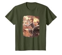 Star Wars Padme Defense Action Poster T-Shirt, Enfant, Olive, 4 Ans