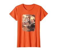 Star Wars Padme Defense Action Poster T-Shirt, Femme, Orange, M