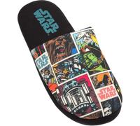 Star Wars - Pantoufles pour homme, bande dessinée NS6675 (43 EU - 44,5 EU) (Noir)