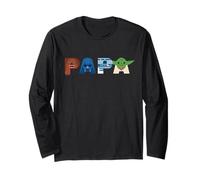 Star Wars Papa Character Letters Family Trip Matching Gift Manche Longue