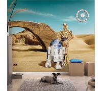 Star Wars Papier Peint 368x254cm Droids Ados Chambre Décoration Murale Géant