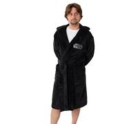 Star Wars Peignoir à capuche noir Dark Vador pour homme | Tenue d'intérieur rétro en polaire avec inscription « Come to the Dark Side » | Peignoir confortable pour la détente | Produits dérivés
