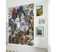 Papier Peint - Star Wars Classic Cartoon Collage 184x254cm - Papier, Multicolors G