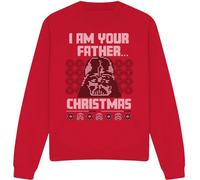 Star Wars - "Père Noël" Sweatshirt für Herren/Damen Uni TV4295 (XL) (Rot)
