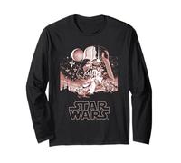 Star Wars Pink Vintage Poster Manche Longue