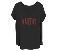 STAR WARS Plus Andor Women's Special Sizes Short Sleeve Tee Shirt, Black, 1X