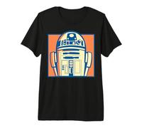 Star Wars Pop Art Style R2-D2 Boxed Close Up Portrait T-Shirt Haut de Gamme