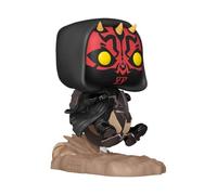 Star Wars Pop Rides Deluxe Vinyl Dark Maul Sur Bloodfin 9 Cm Funko