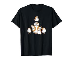 Star Wars Porgs Having Fun With BB-8 Portrait T-Shirt