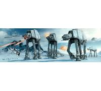 Star Wars Poster at at Fight (158 x 53 cm) + poster de sur-mesure