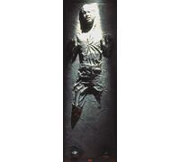 Star Wars - Poster de Porte - Han Solo - Carbonite + 2 Panneaux d'Affiche Alu 63 cm
