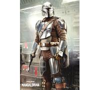 Star Wars - Poster - Le Mandalorien - C'est la voie + 1 Ü-Poster der Grösse 61x91,5cm