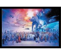 Star Wars - Poster - Legacy Character + cadre amovible, Shinsuke® Maxi MDF noir, vitre acrylique
