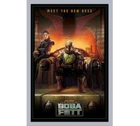 Star Wars - Poster - The Book of Boba Fett + cadre interchangeable, Shinsuke® Maxi MDF argenté, vitre acrylique