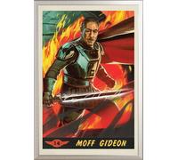 Star Wars - Poster - The Mandalorian - Moff Gideon Card + cadre amovible, Shinsuke® Maxi aluminium argenté, vitre acrylique