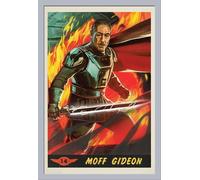 Star Wars - Poster - The Mandalorian - Moff Gideon Card + cadre amovible, Shinsuke® Maxi MDF argenté, vitre acrylique