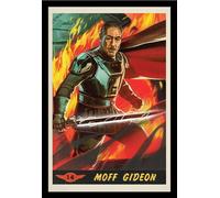 Star Wars - Poster - The Mandalorian - Moff Gideon Card + cadre amovible, Shinsuke® Maxi MDF noir, vitre acrylique
