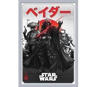 Star Wars - Poster - Visions - Da-ku Saido + cadre amovible, Shinsuke® Maxi MDF argenté, vitre acrylique