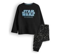 Star Wars Pyjama garçons | Haut à Manches Longues pour Enfants et Pyjama Graphique à Jambes Noir | Logo Classique règle la Galaxie Haut & Partout imprimé étoile Pinte Bas | Cadeau de Film