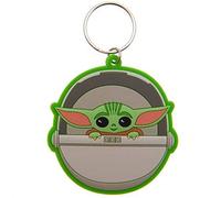 Star Wars Pyramid International Rk39061c Mixte The Mandalorian - Porte-clés Caoutchouc (Baby Yoda), Multicolore, 4,5 x 6 cm