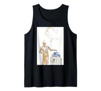 Star Wars R2-D2 and C-3PO Spring Cherry Blossoms Sakura Art Débardeur