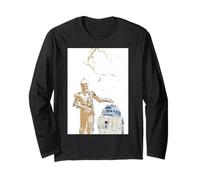 Star Wars R2-D2 and C-3PO Spring Cherry Blossoms Sakura Art Manche Longue