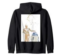 Star Wars R2-D2 and C-3PO Spring Cherry Blossoms Sakura Art Sweat à Capuche