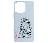 Star Wars R2-D2 Japan Sumi-e Ink Wash Painting Style Coque pour iPhone 15 Pro Max