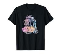 Star Wars R2-D2 Neon Line Portrait & Classic Logo T-Shirt