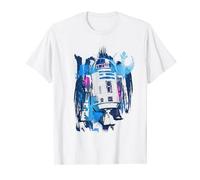 Star Wars R2-D2 Paint Swipe Rebel Portrait T-Shirt