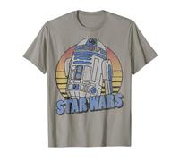 Star Wars R2-D2 Retro Sun Cartoon Portrait T-Shirt