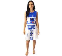 Star Wars R2D2 Costume Robe Femme Dames Cosplay Droid Blanc Vêtements M