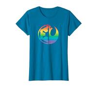 Star Wars Rebel Alliance and Galactic Empire Pride T-Shirt, Femme, Saphir, M
