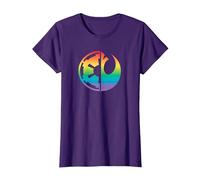 Star Wars Rebel Alliance and Galactic Empire Pride T-Shirt, Femme, Violet, XXL