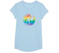 Star Wars Rebel Alliance and Galactic Empire Pride T-Shirt, Fille, Bleu Céleste, XS