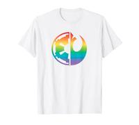Star Wars Rebel Alliance and Galactic Empire Pride T-Shirt, Homme, Blanc, 6XL