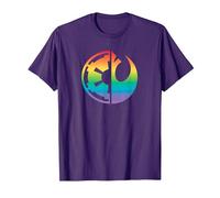 Star Wars Rebel Alliance and Galactic Empire Pride T-Shirt, Homme, Violet, L