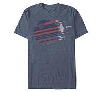 Star Wars Rebel Flyby T-Shirt, Bleu Marine chiné, 3XL Homme