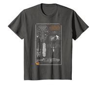 Star Wars Rebel Ship Schematics Dark T-Shirt, Enfant, Asphalte, 8 Ans