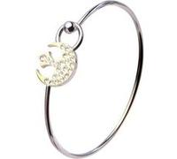Star Wars Rebel Symbol Clear Gem Bangle Acier Inoxydable Bracelet G