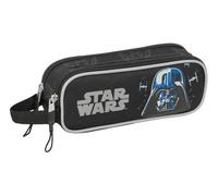 Star Wars Rebellion Trousse Double pour Enfant, idéale pour Les Enfants d'âge Scolaire, Confortable et Polyvalente, qualité et résistance, 21 x 6 x 8 cm, Noir, M, Décontracté
