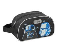Star Wars Rebellion - Trousse Scolaire Moyenne avec poignée, Trousse pour Enfant, Adaptable au Chariot, Facile à Nettoyer, Confortable et Polyvalent, qualité et résistance, 26 x 12 x 15 cm, Noir, M,